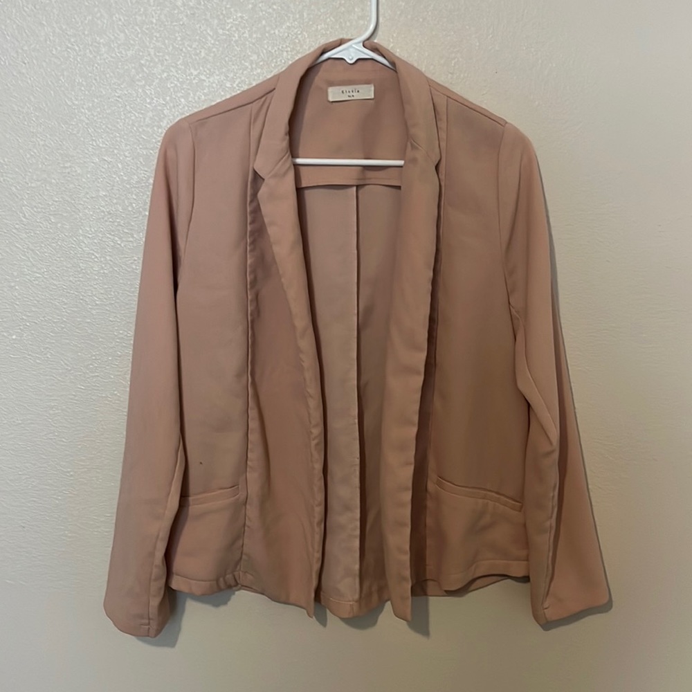 Pale pink blazer size medium.